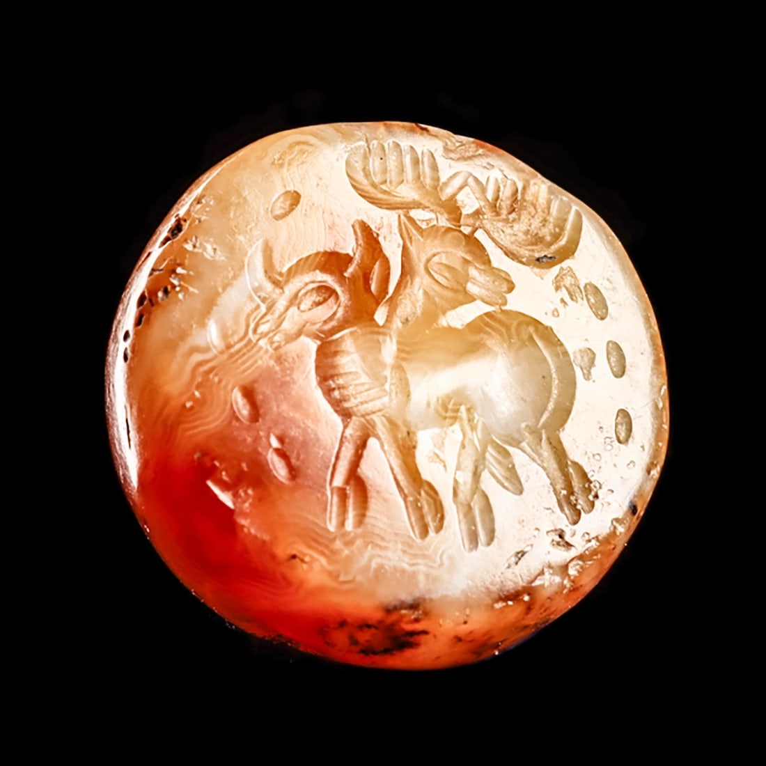 Sasanian Agate Stamp Seal (1 of 3)