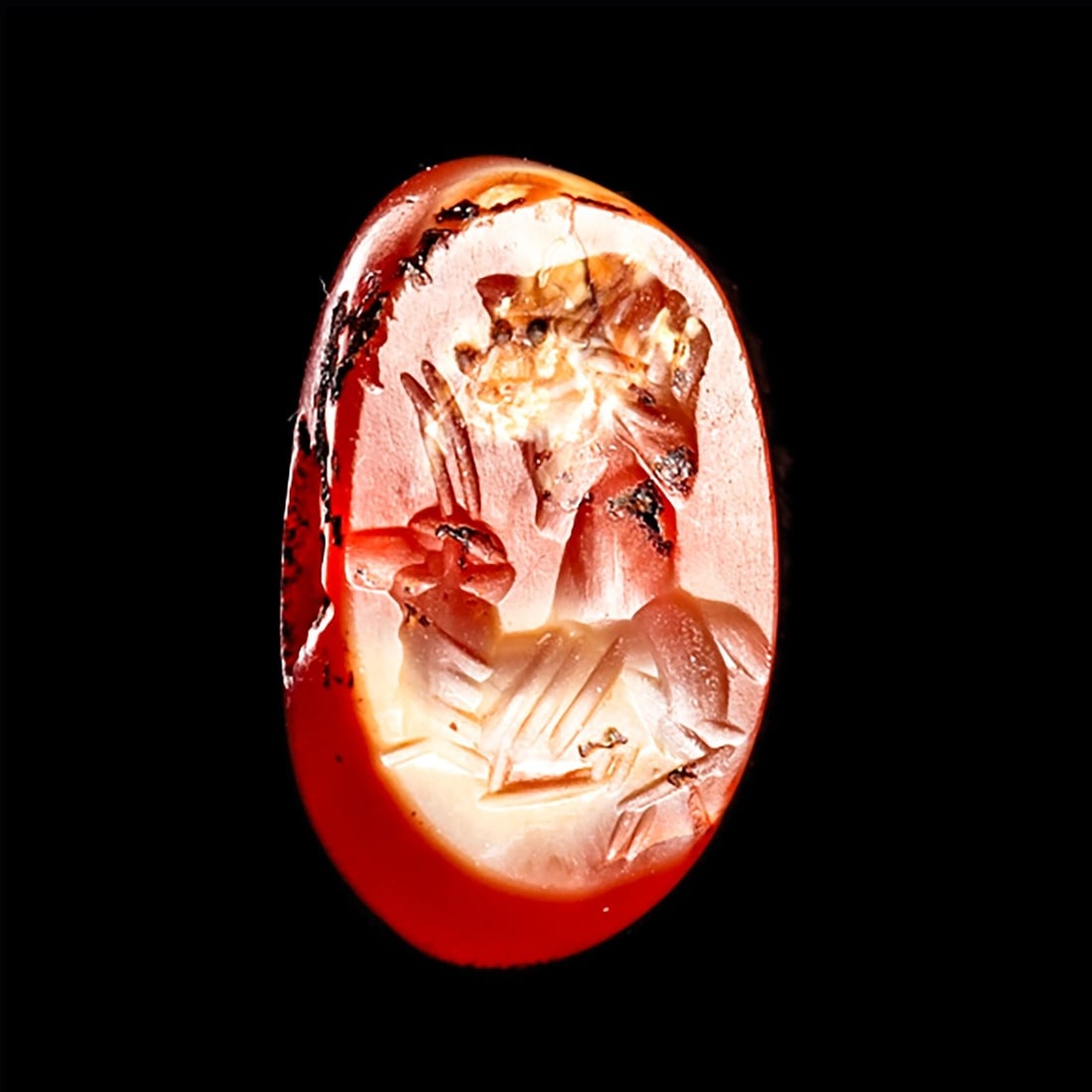 Sasanian Carnelian Stamp Seal (1 of 3)