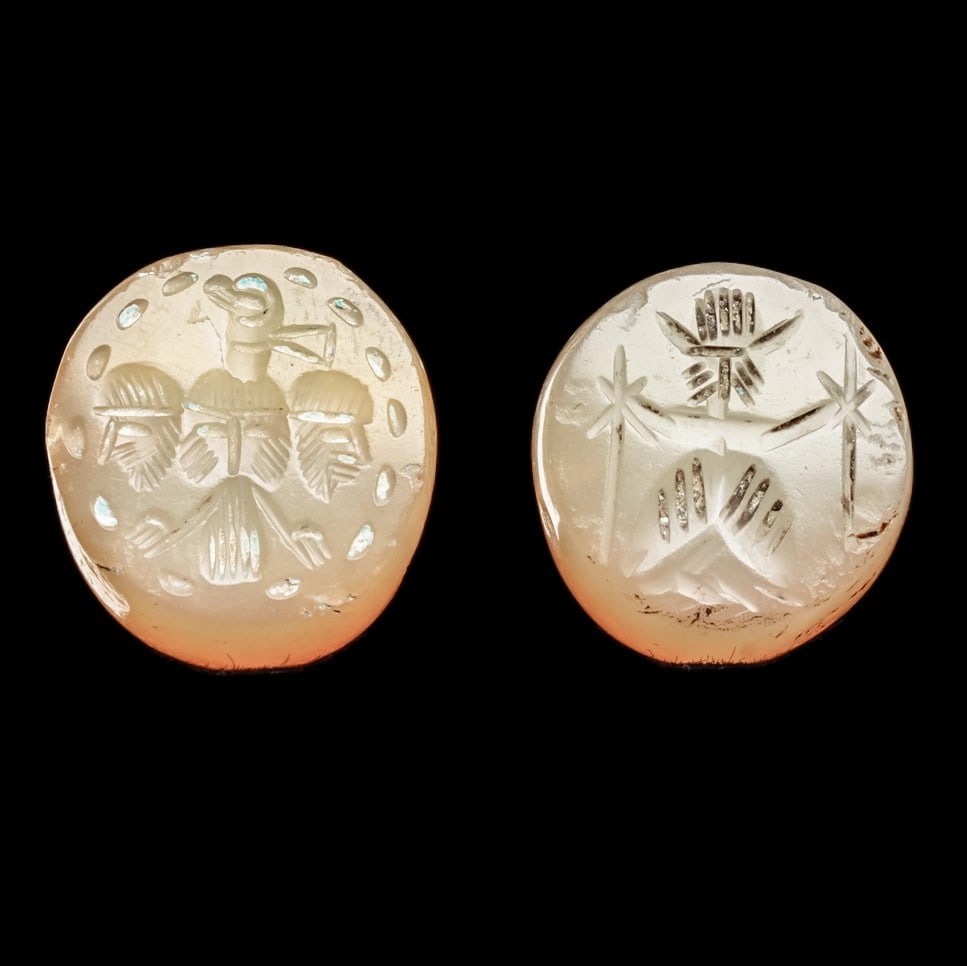 Sasanian Agate Stamp Seals (2) (1 of 4)