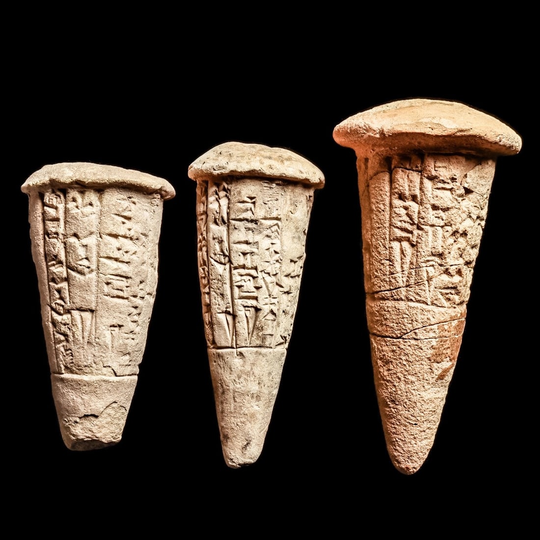 Old Babylonian Clay Foundation Cones with Cuneiform (1 of 4)