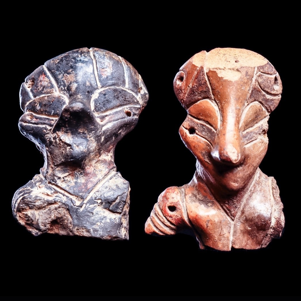 Vinca Pottery Busts (2) (1 of 4)