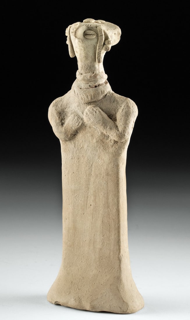 Fine Syro Hittite Terracotta Astarte Idol w/ TL (1 of 3)