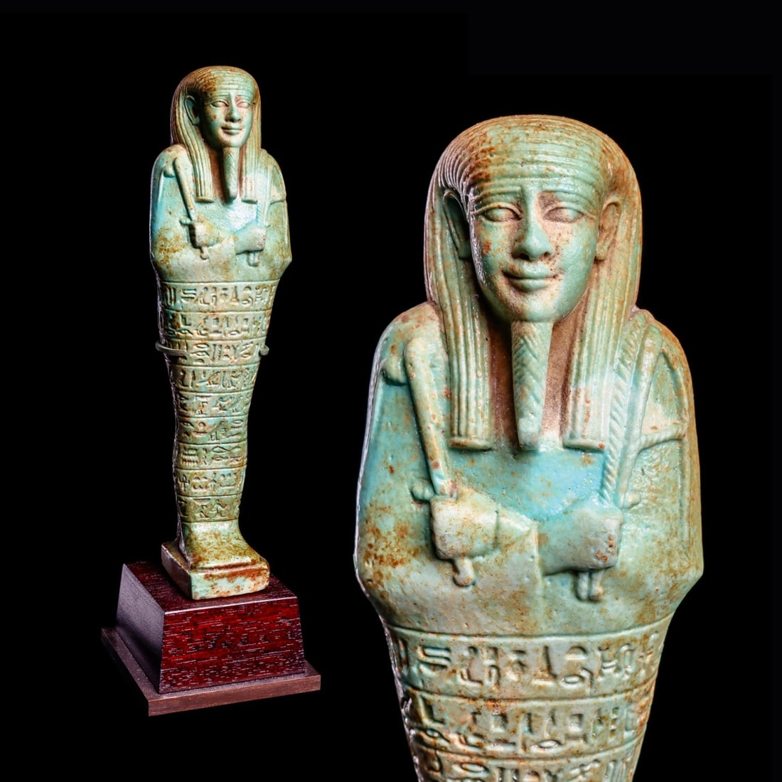 Exceptional Egyptian Ushabti of Psamtik III of Meri-Neith (1 of 9)