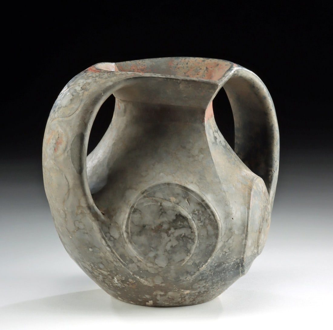 Chinese Han Dynasty Blackware Amphora (1 of 4)