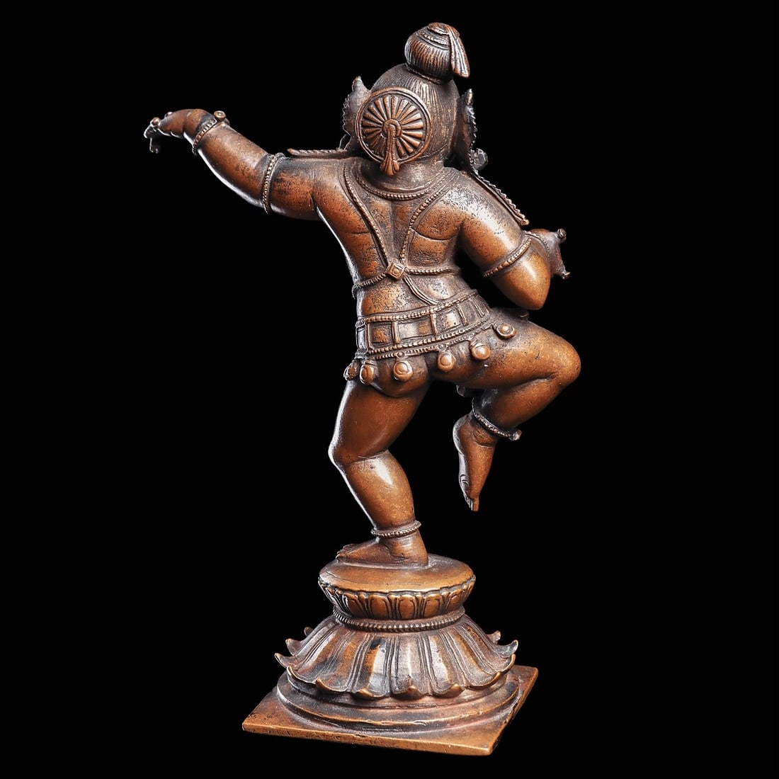 Indian Bronze Dancing Krishna - 3