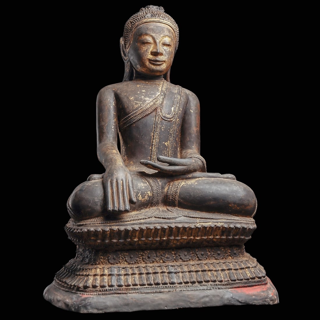 Burmese Large Gilt Lacquer Buddha (1 of 5)