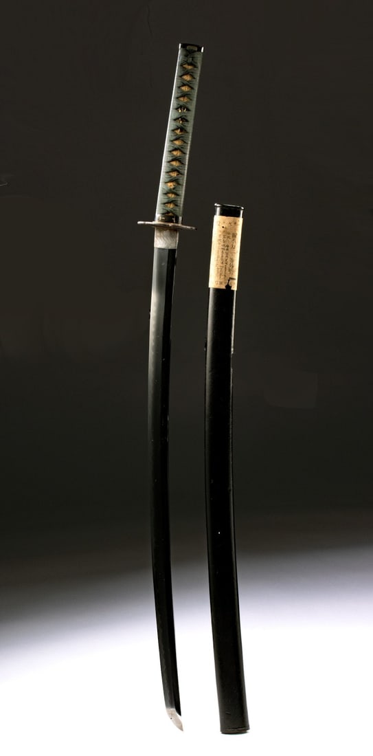 Japanese Edo Wakizashi w/ WWII Tag, Samurai Sword (1 of 6)