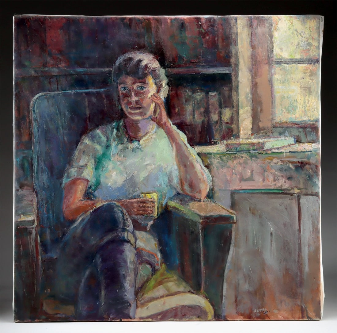 Arthur Knebel Painting - Morning Coffee (1 of 3)