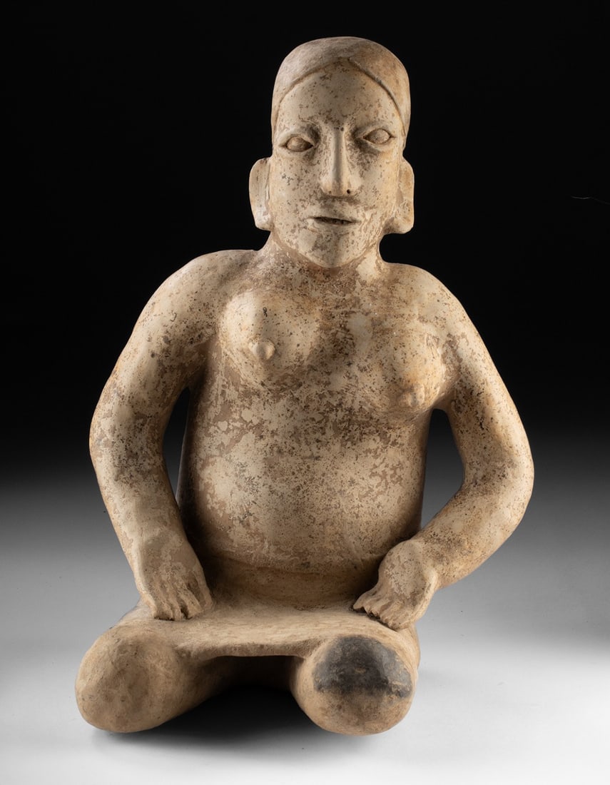 Large Jalisco Ameca Seated Semi-Nude Female Figure (1 of 4)