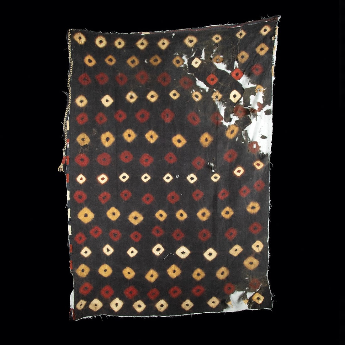 Wari Tie-Dye Textile Panel - Diamond Motifs (1 of 2)