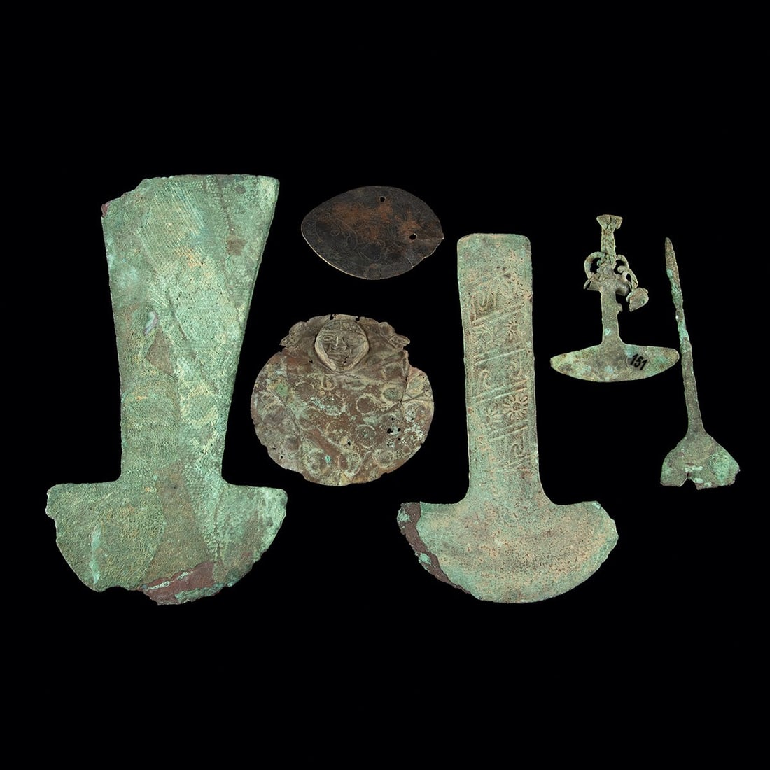 Ancient Peruvian Copper Tumi & Tupu Collection (1 of 2)