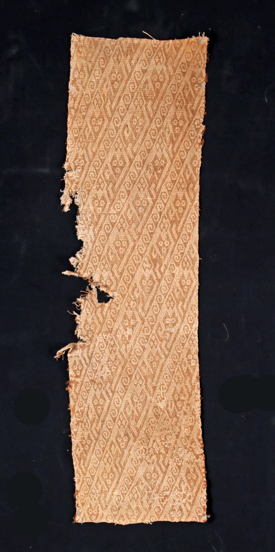 Chancay Wool Textile Panel, Abstract Felines (1 of 2)