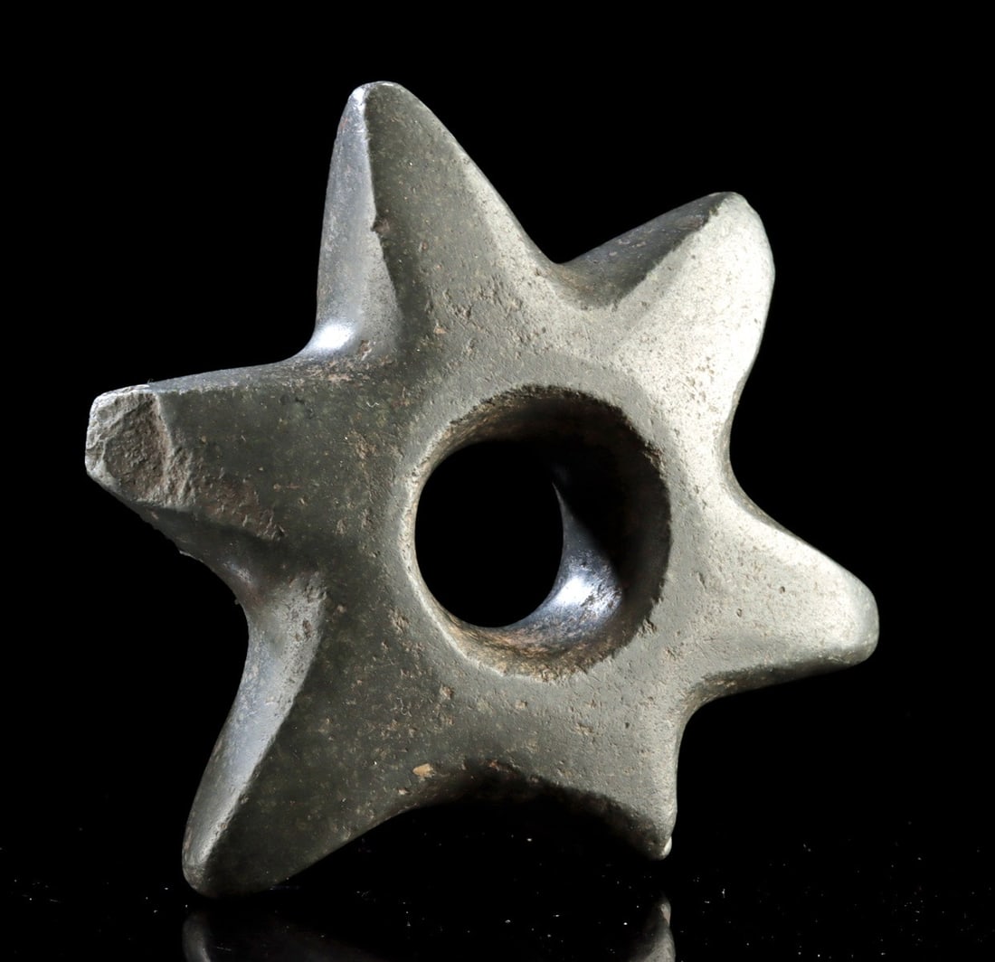 Inca Stone Mace Head - Six Pointed Star (1 of 2)