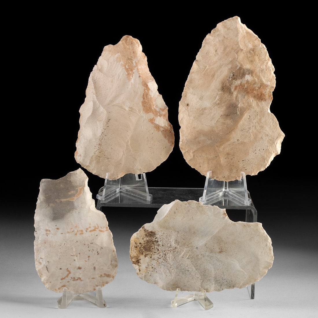 Four Native American Hopewell Chert Blades (1 of 2)