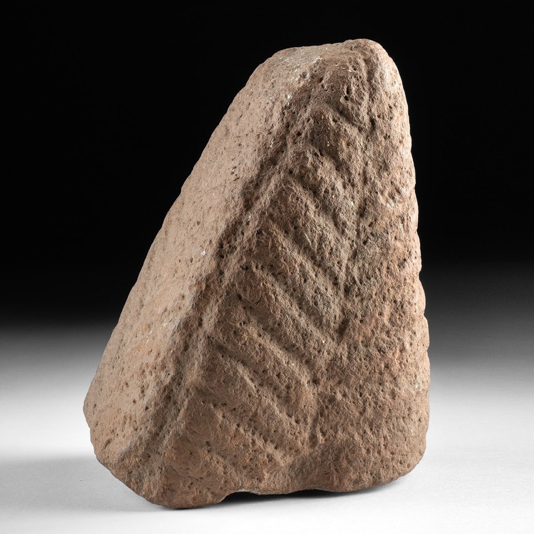 Mississippian Carved Sandstone Effigy (1 of 4)
