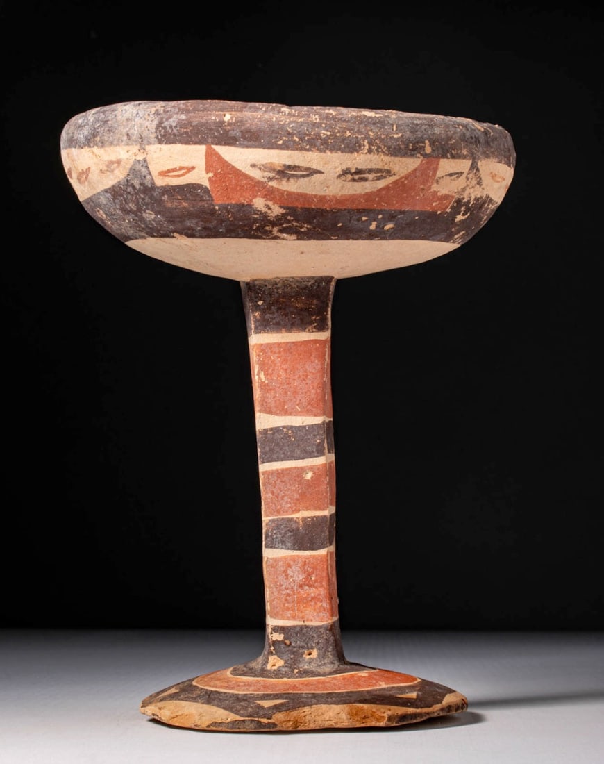 S. Italic Daunian Bichrome Terracotta Thymiaterion (1 of 6)