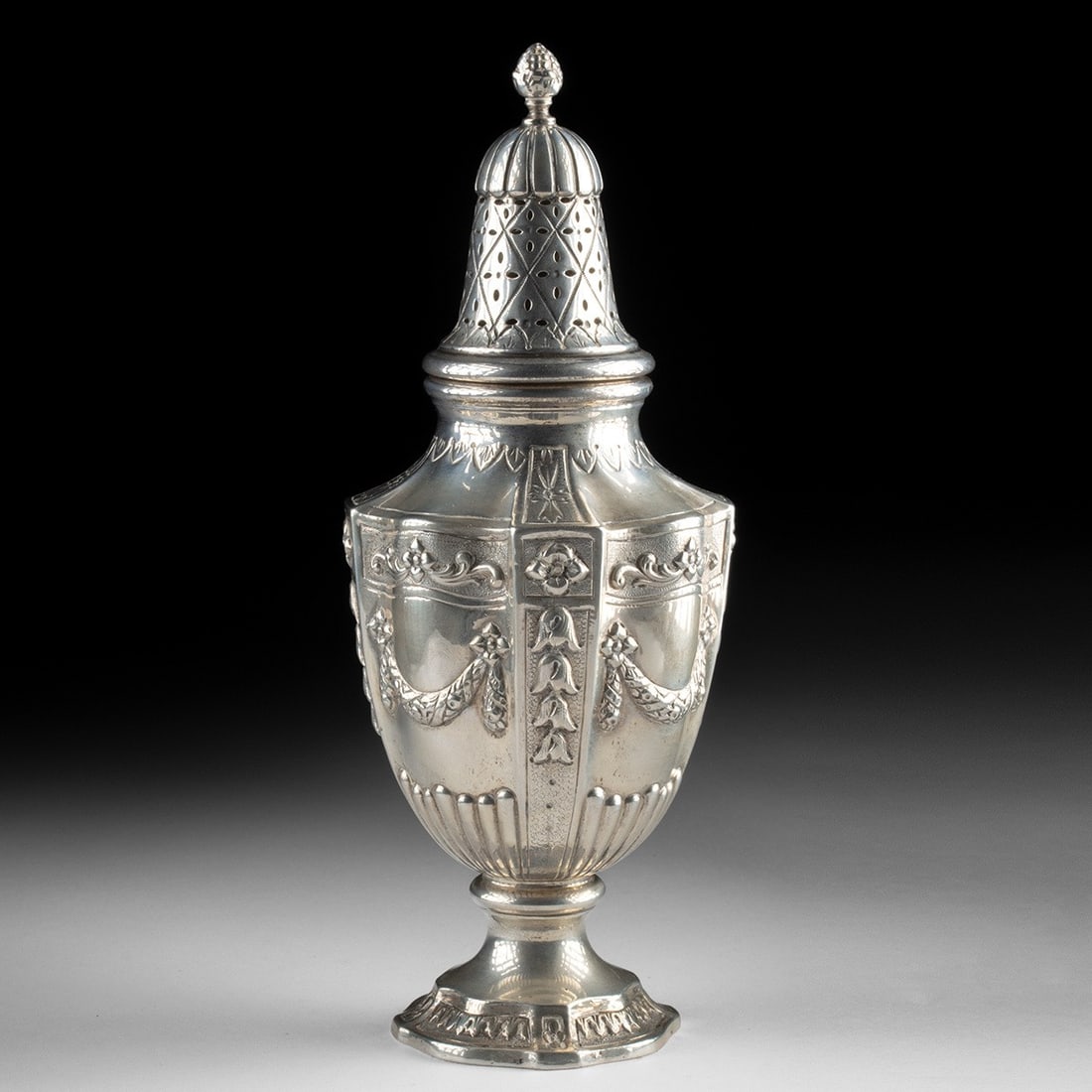19th C. German 800 Silver Sugar Caster (1 of 4)