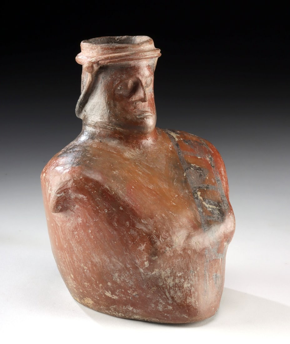 Moche Pottery Amputee Figural Vessel, ex Museum (1 of 4)