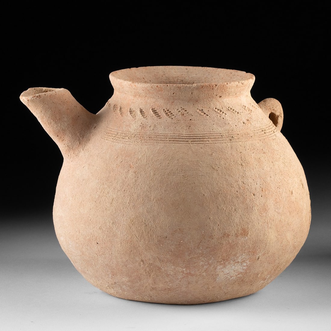Ancient Levantine Pottery Globular Spouted Jar (1 of 4)