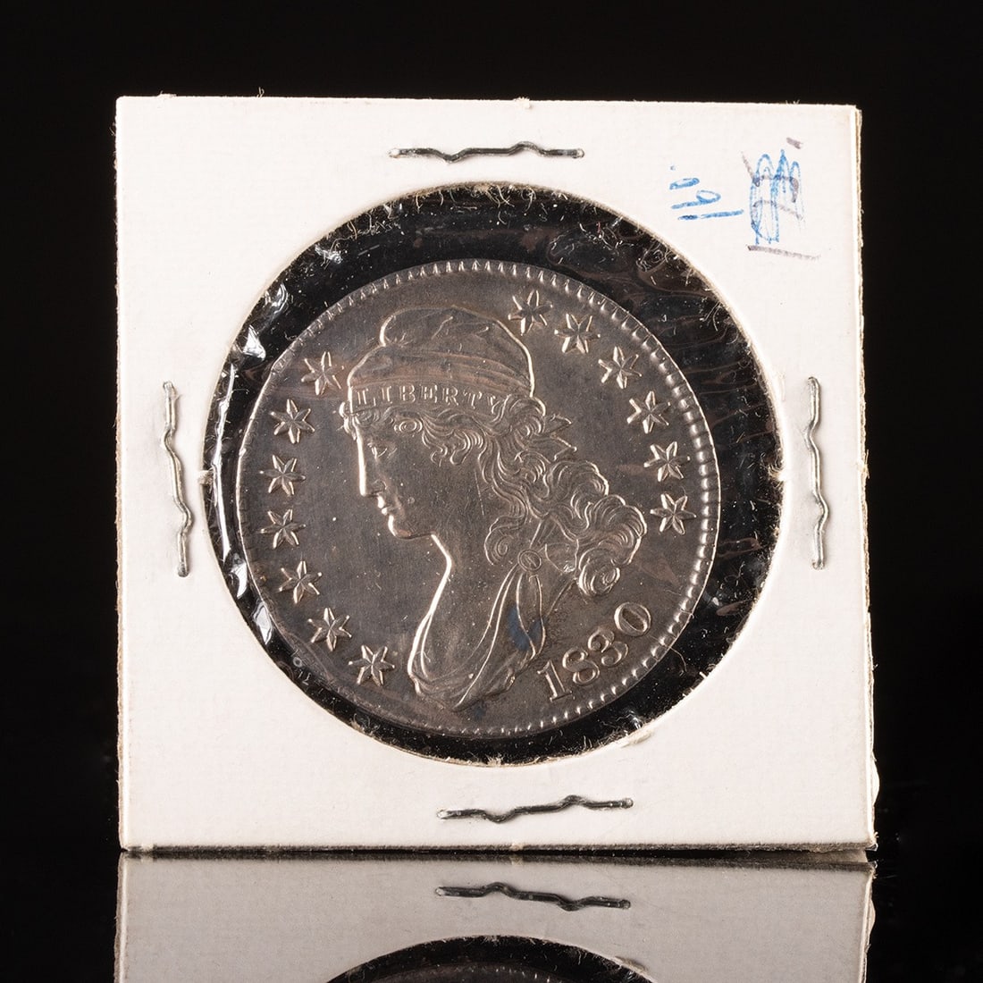 1830 US Capped Bust Silver Half Dollar (1 of 2)