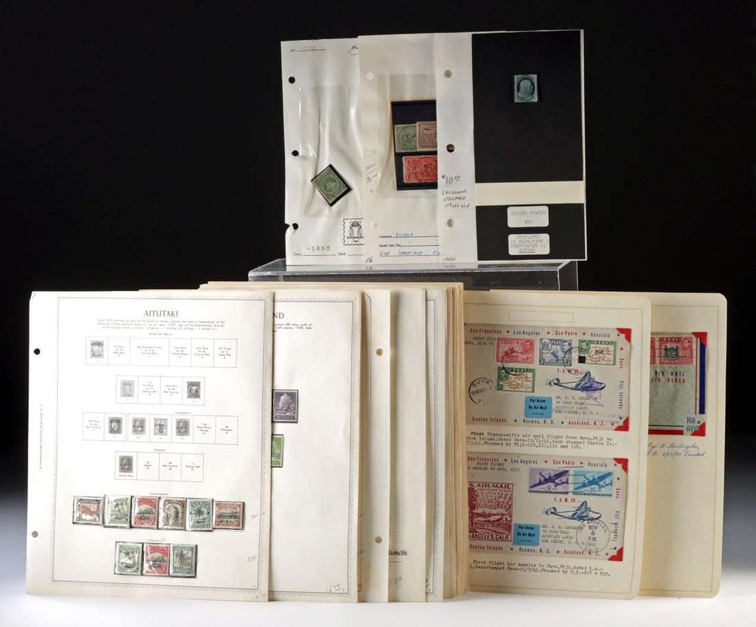 Stamps & Air Mail - British Colonies, Oceania, & US (1 of 6)