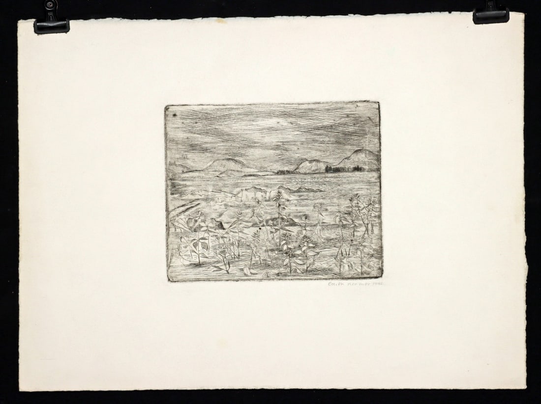 Edith Kramer Etching - Landscape (1961) - 3