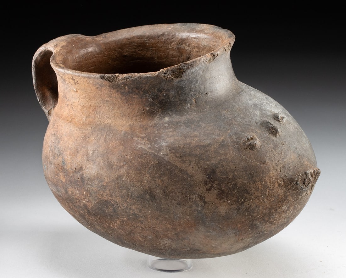 North Chile Diaguita Slipper Vessel w/ Applied Face (1 of 4)