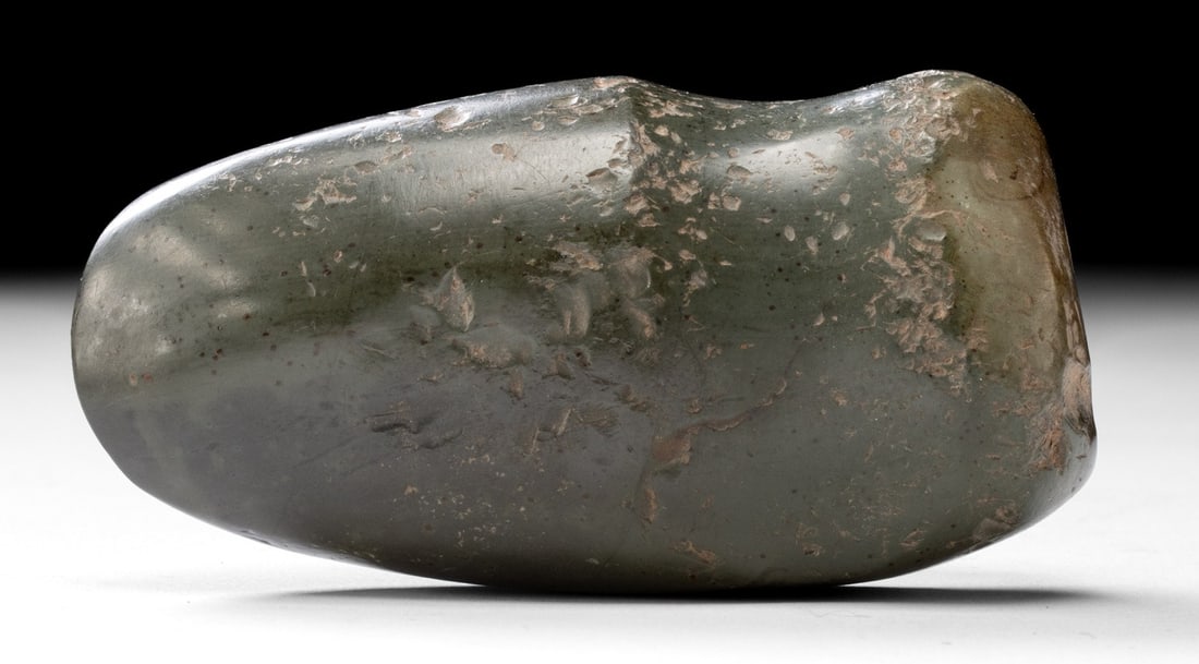 Jalisco Greenstone Three Quarter Grooved Axe Head (1 of 2)
