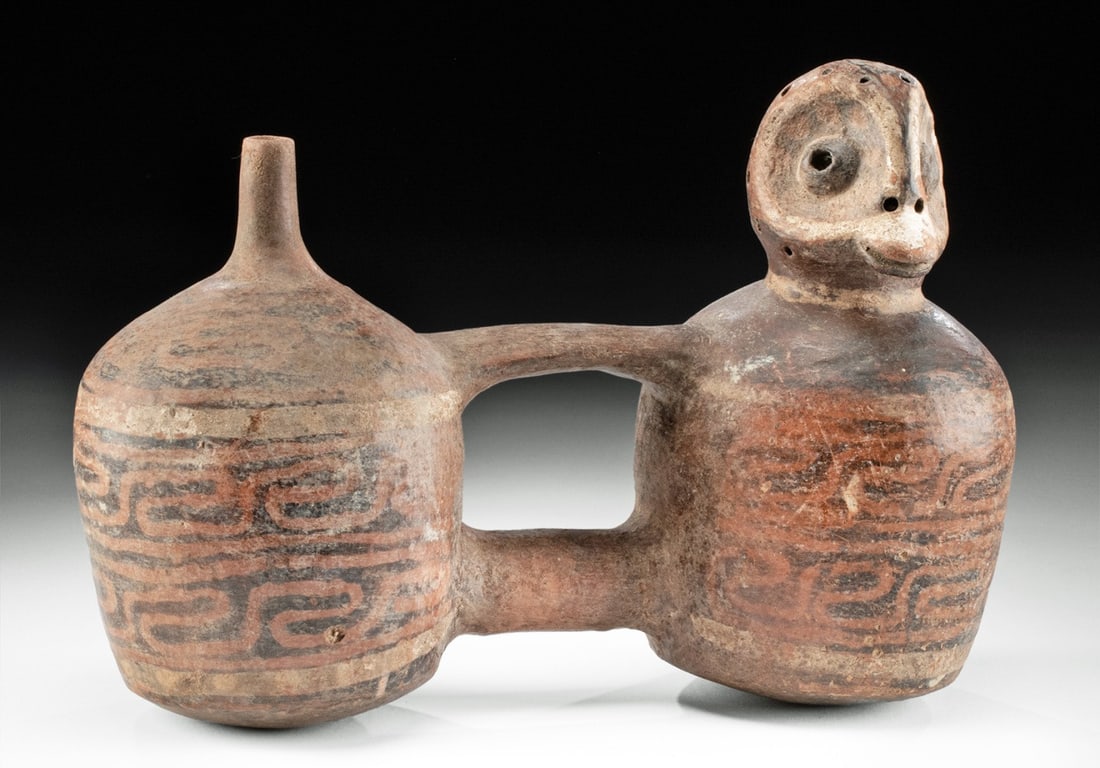 Viru Polychrome Whistling Double Vessel with Duck (1 of 3)