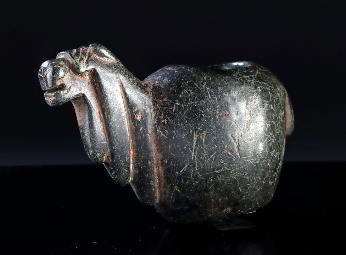 Inca Stone Canopa Llama Effigy Vessel, Peru / Bolivia (1 of 3)