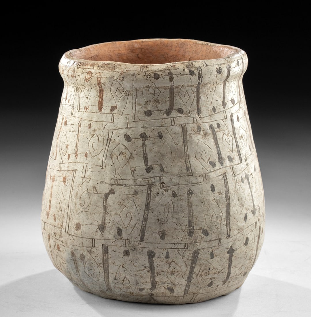 Pre-Columbian Marajoara Cream-Slipped Vessel (Amazon River) (1 of 6)