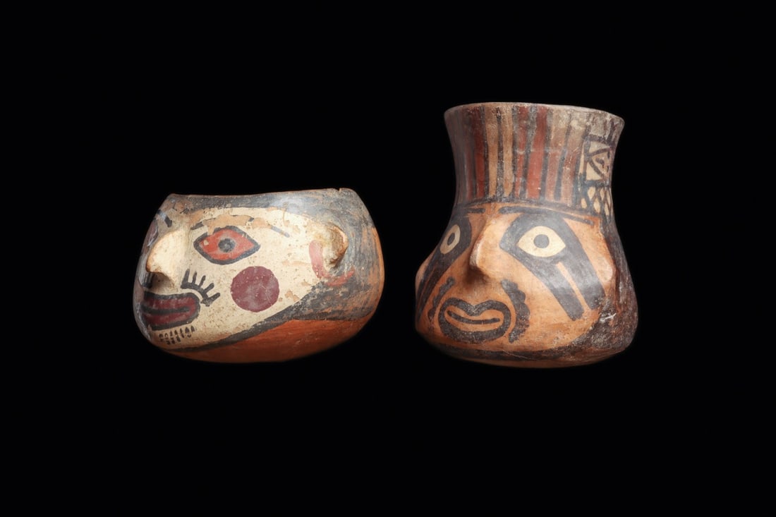 Miniature Nazca Head Pots (1 of 4)