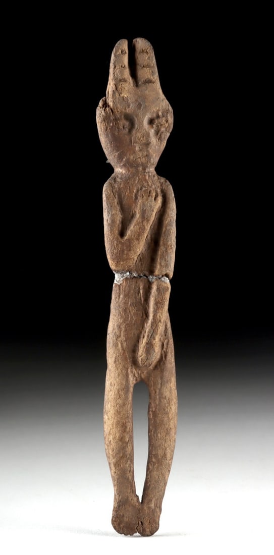 Rare Native American Seneca Antler Effigy Human Figure (1 of 3)