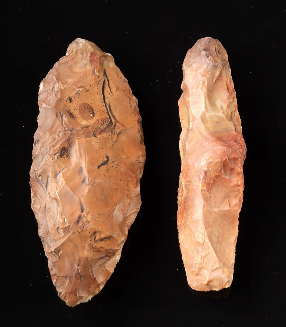 Two Archaic to Woodland Chert Biface Tools (1 of 2)