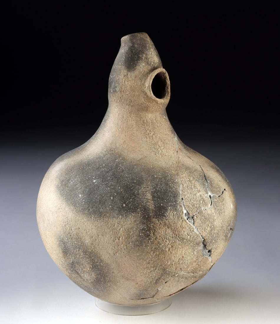 Mississippian Hooded Jar, Gourd Form, Large, ca. 1000-1500 CE (1 of 4)