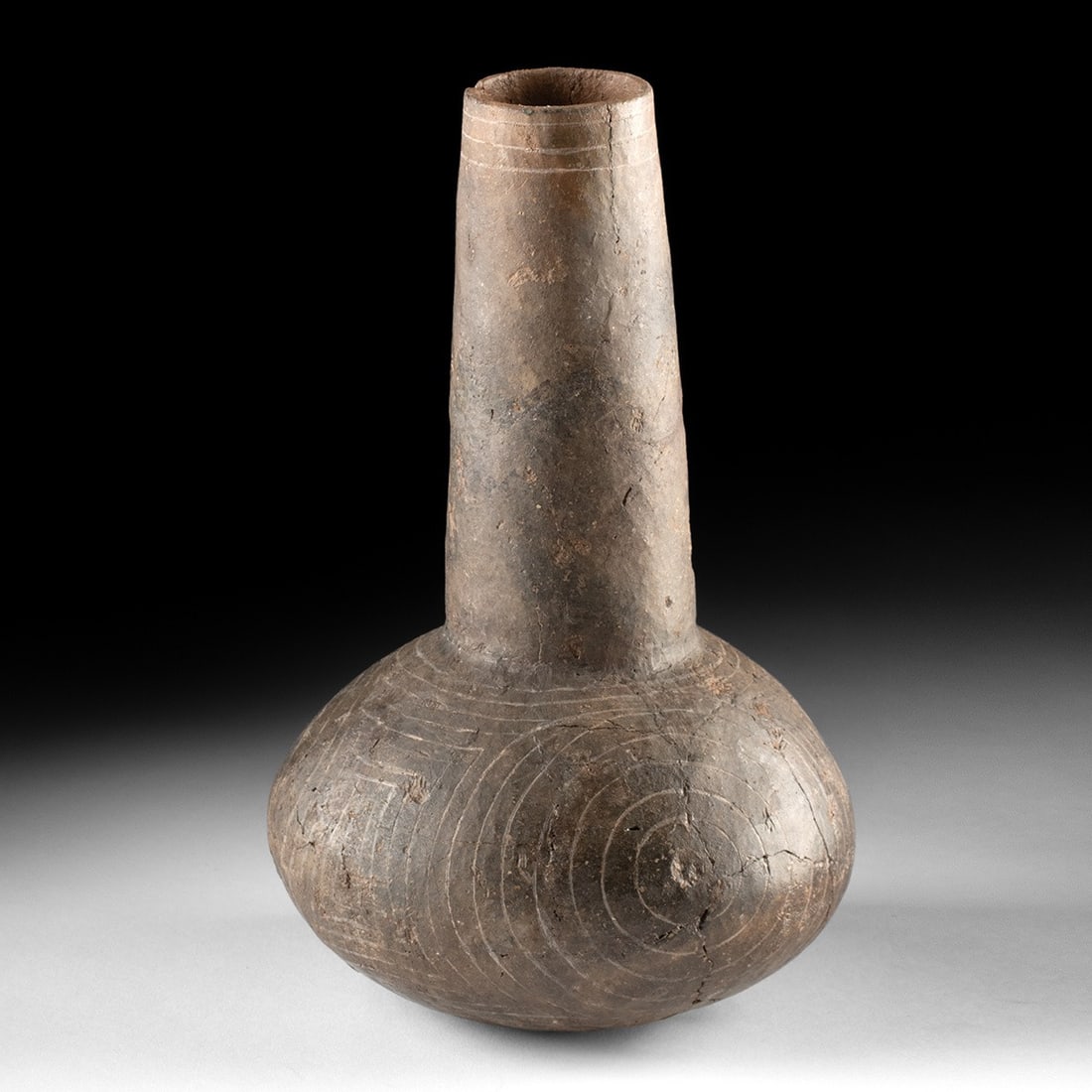 Caddo Spiro Engraved Bottle - Holly Bluff Style, Crenshaw Site (1 of 4)