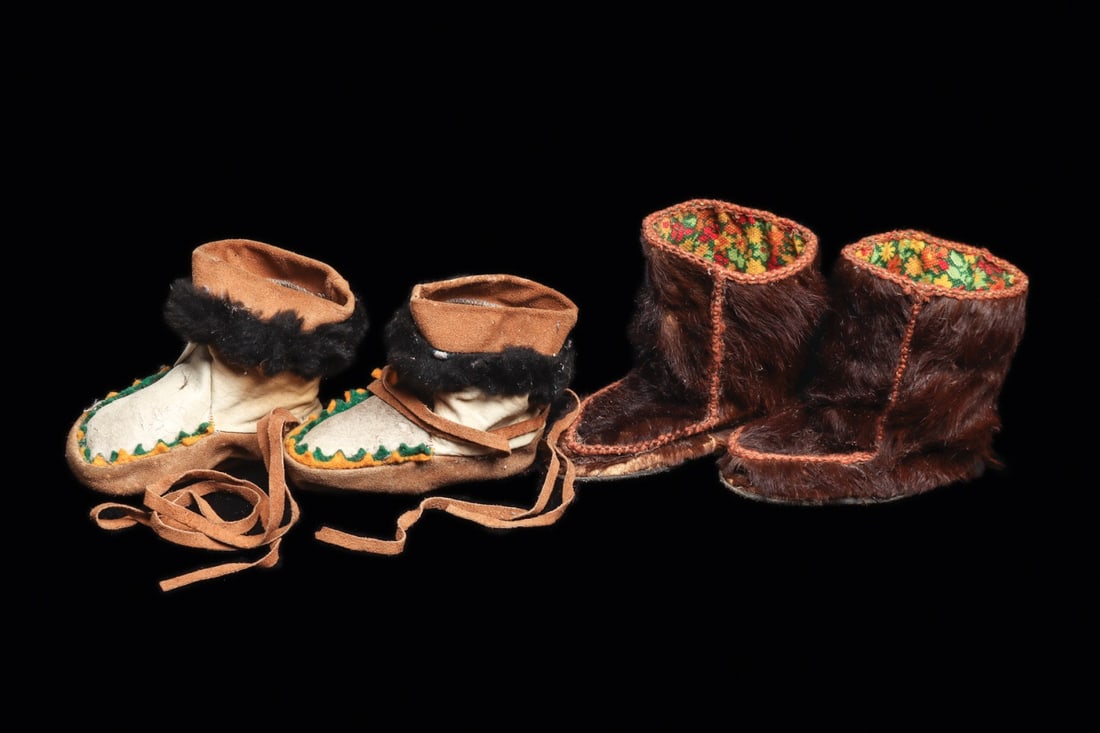 Two Pair of Eskimo Children’s Moccasins (1 of 4)