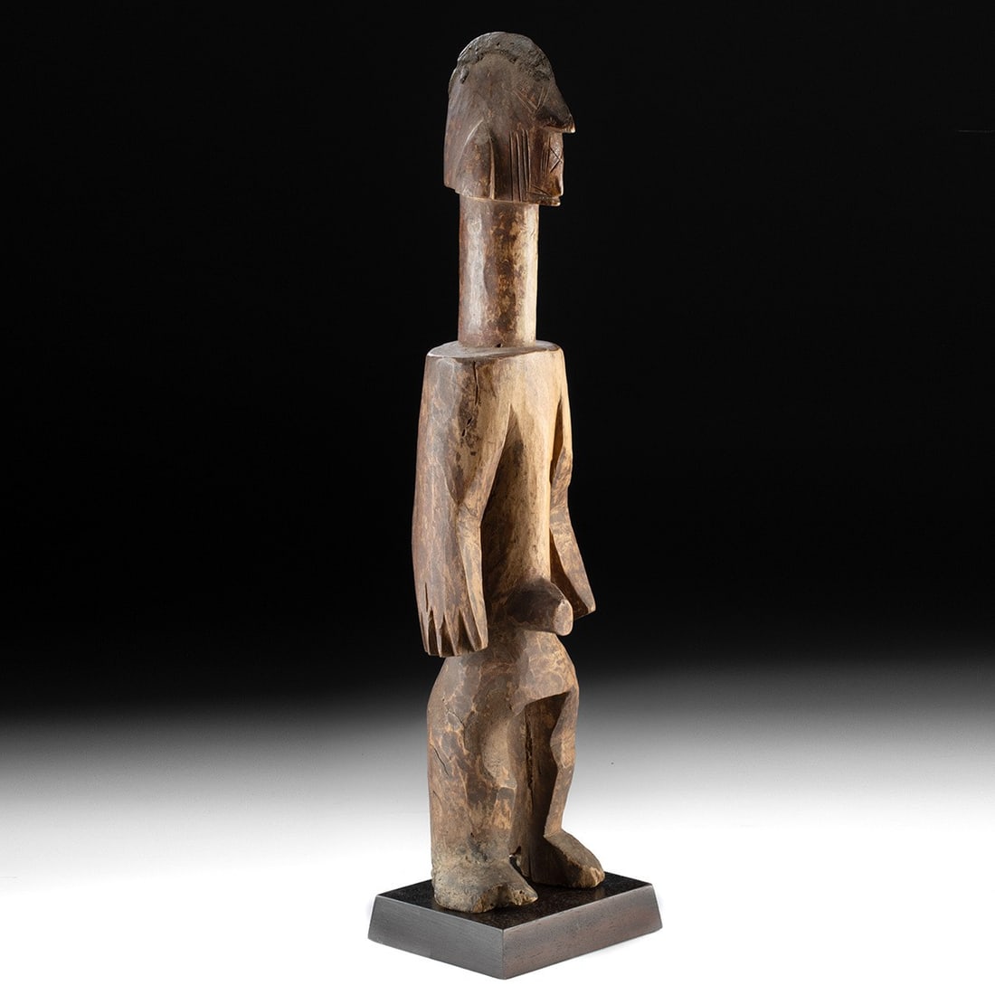 Early 20th C. African Jukun Wooden Ancestor Figure (1 of 4)