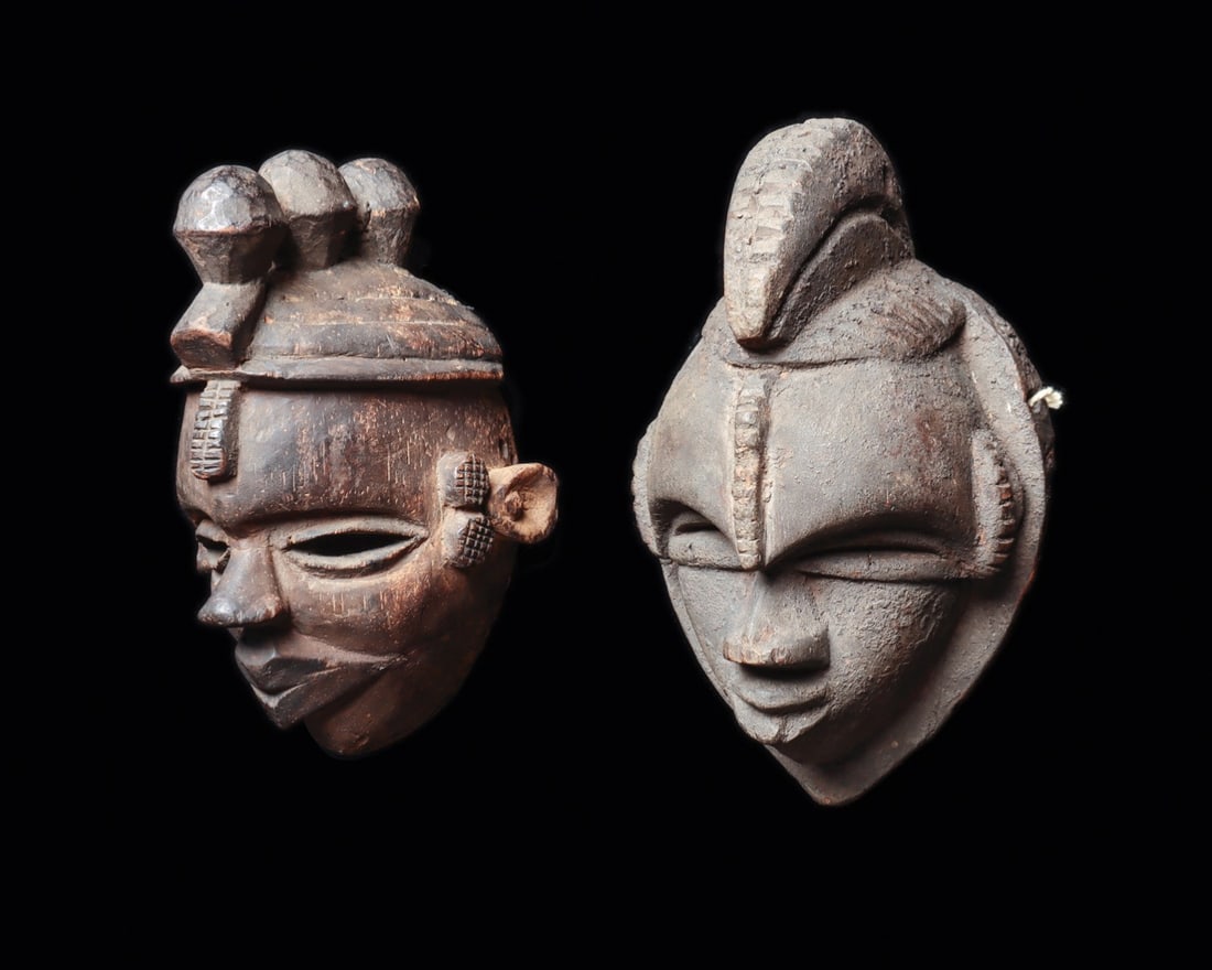 Small Ogoni “Elu” Masks (2) (1 of 4)