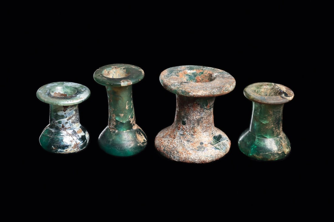 Islamic Spool Shape Vials (4) - 2