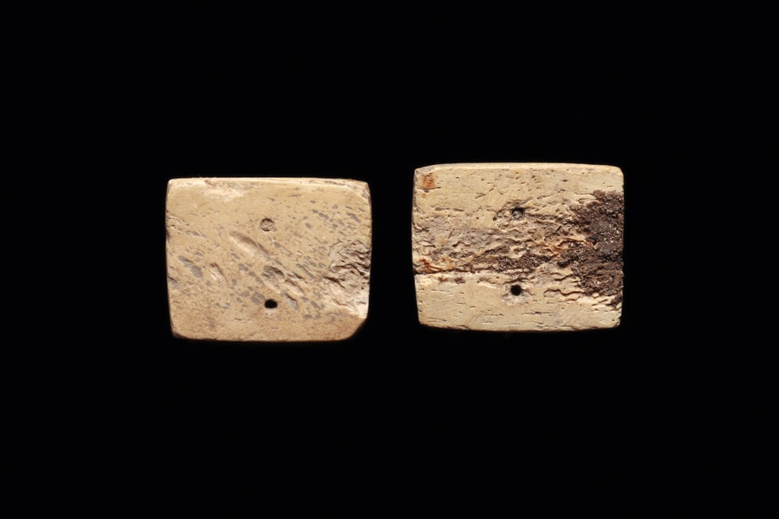Moheno Daro Rectangular Bone Seals with Geometrics (2) - 2