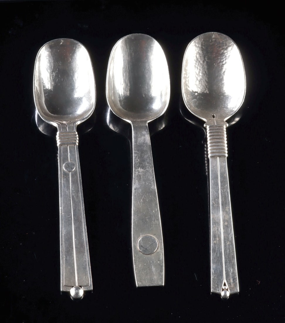 3 Spratling & Sucesores de Spratling Silver Spoons (1 of 3)