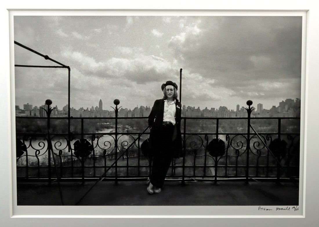 Brian Hamill, John Lennon, The Dakota Rooftop, NYC, 1975, Signed (1 of 4)