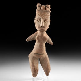 Tlatilco Terracotta Nude Female Figure - Fertility Idol