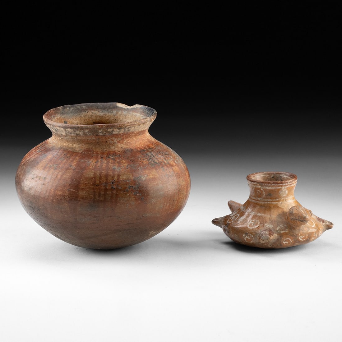 West Mexican Pottery Vessels - Jalisco Olla & Zoomorphic Effigy (1 of 3)