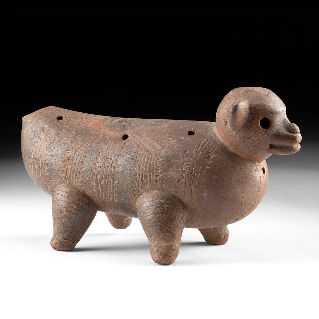 Nicoya Ceramic Zoomorphic Rattle Figure (1 of 4)