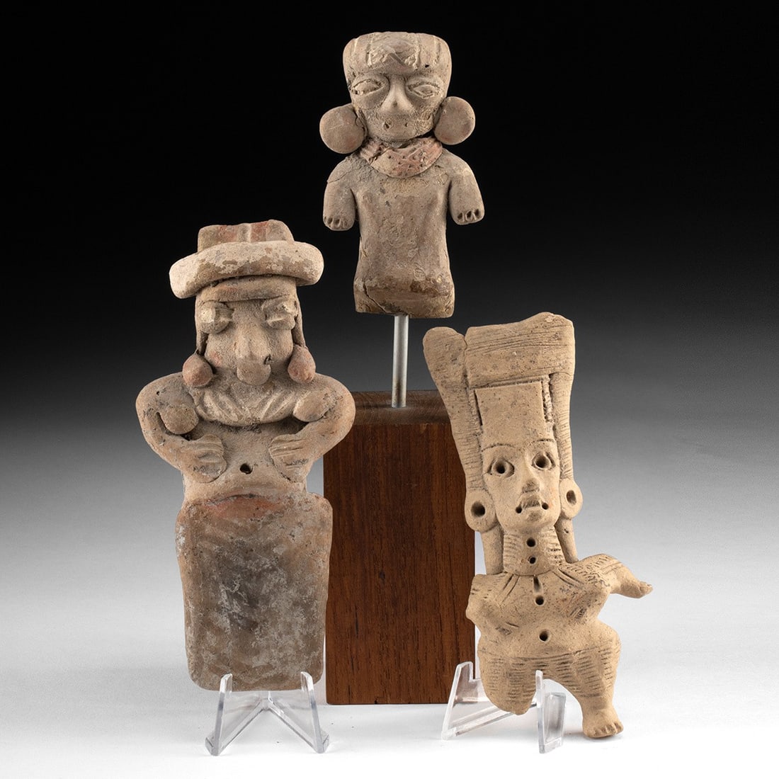 Three Pre-Columbian West Mexico Pottery Figures (1 of 2)