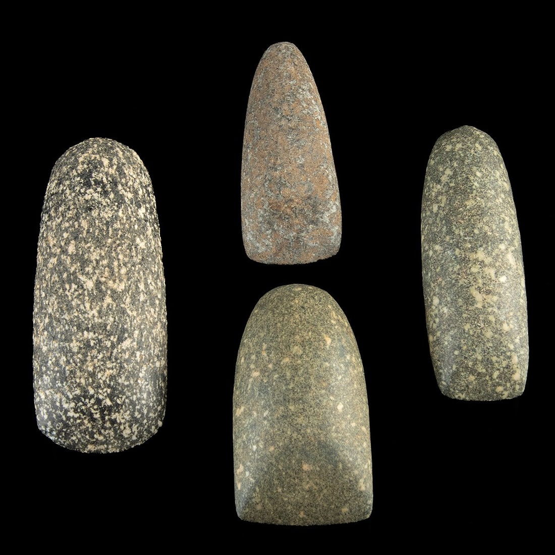 Woodland Period Stone Celt Adze Heads, Group of Four (1 of 2)