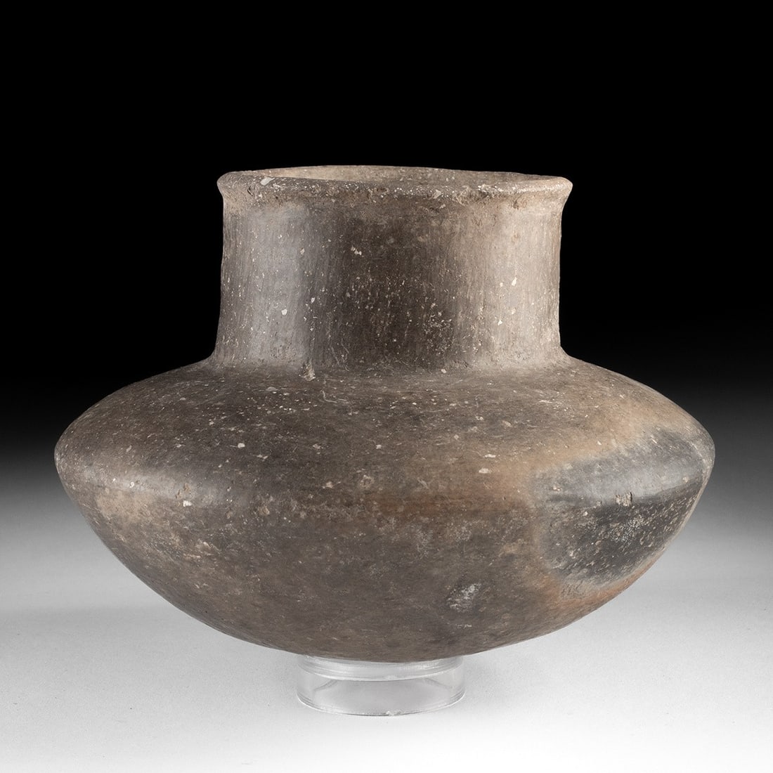 Mississippian Gray Ware Short-Neck Vessel (1 of 4)