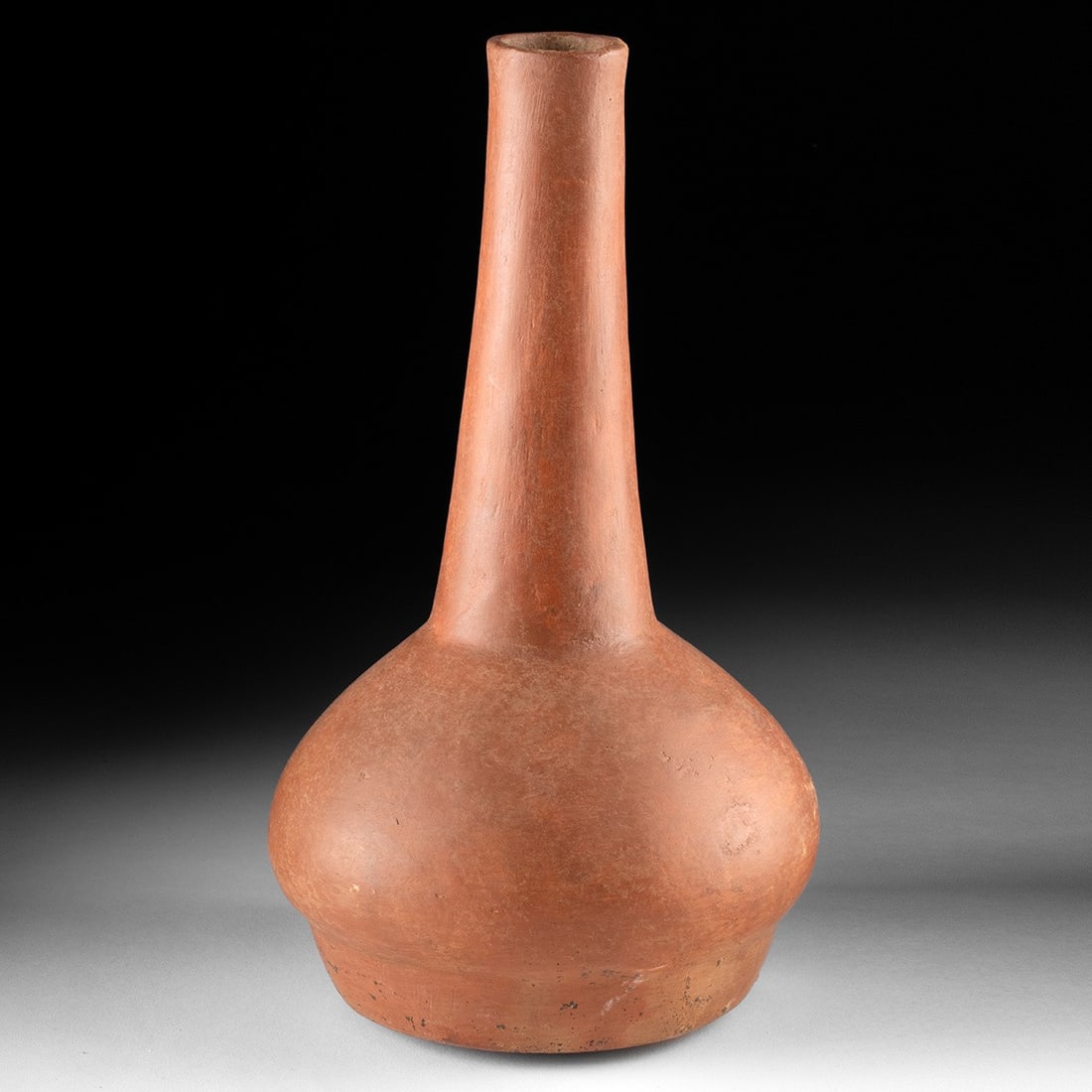Native American Caddo Redware Pottery Bottle (1 of 4)
